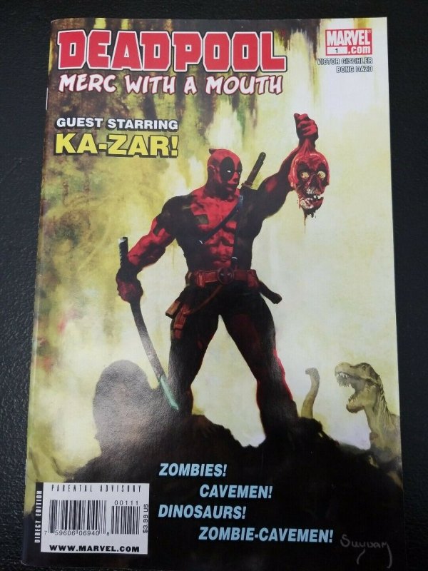 Deadpool: Merc with a Mouth #1 NM- Savage Tales homage by Suydam! Zombie