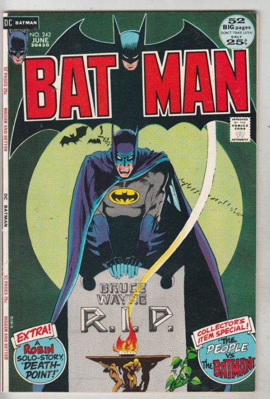 Batman #242 (Jun-72) VF/NM+ High-Grade Batman