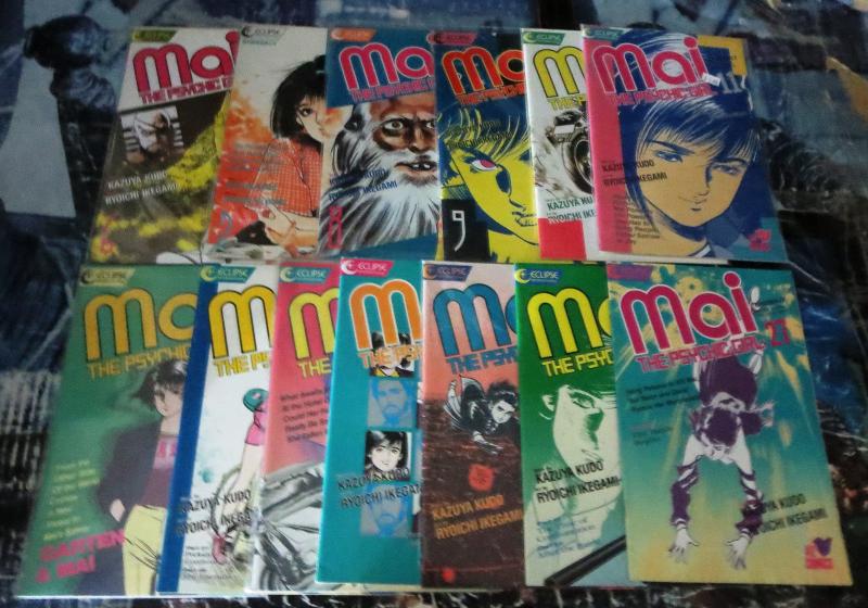Mai The Psychic Girl Collection!13 issues, Eclipse Comics, Manga, Kudo- Ikegami!
