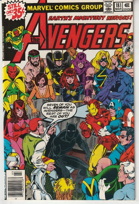 Avengers(vol. 1) # 181  There Can BE Only Seven !