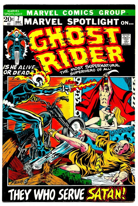 MARVEL SPOTLIGHT #7 (Dec1972) 8.0 VF  3rd App. of GHOST RIDER!  Mike Ploog!