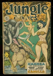 JUNGLE COMICS #104 1948-KAANGA-SPICY COVER-DR WERTHAM VG 