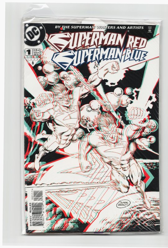 Superman Red/Superman Blue 3-D Cover (1998) Superman