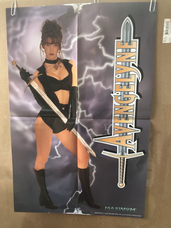 AVENGELYNE comics Promo poster : Image 1995 VF, model art, 16”x24”