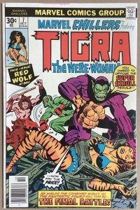 Marvel Chillers #7 (1976, Marvel) Featuring Tigra.  VF