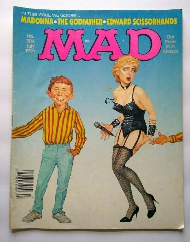 MAD Magazine July 1991 No 304 Madonna The Godfather Edward Scissorhands Satire 