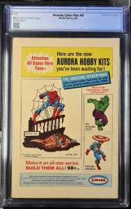 Amazing Spider-man 45 Cgc 6.5 Ow/w Pages Marvel 1967