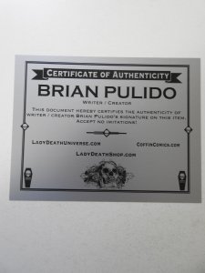 Lady Death Killers #1 Amazing Metal Edition NM Condition! Signed W/ COA!