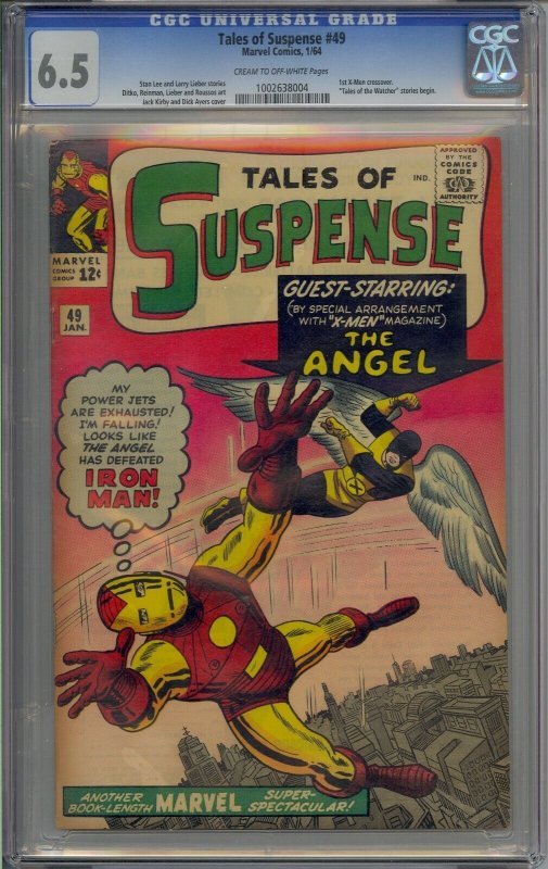 TALES OF SUSPENSE #49 CGC 6.5 IRON MAN 1ST X-MEN CROSSOVER 