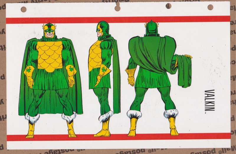 Official Handbook of the Marvel Universe Sheet- Valkin