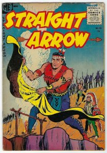 Straight Arrow # 49 Magazine Enterprises Sept 1955 Bob Powell Art