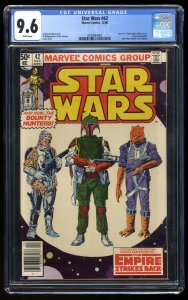 Star Wars #42 CGC NM+ 9.6 Newsstand Variant 1st Appearance Boba Fett!