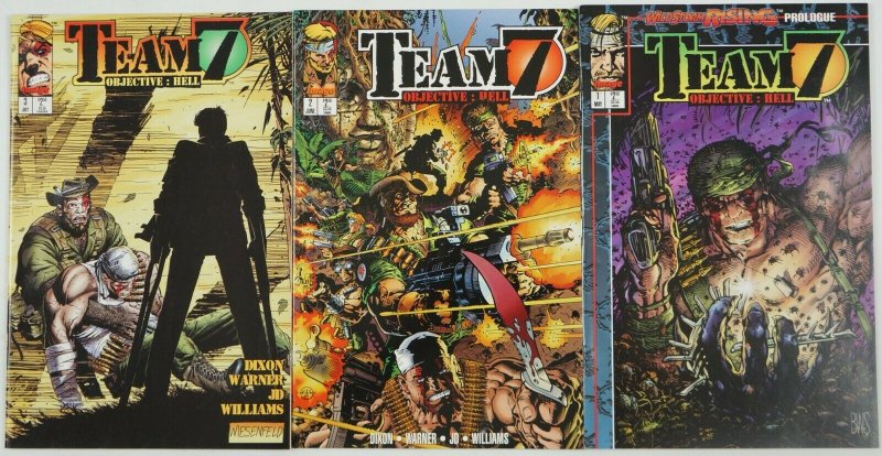 Team 7: Objective - Hell #1-3 VF/NM complete series with card - chuck dixon set