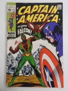 Captain America #117 (1969) 1st Appearance of The Falcon!! Solid VG Condition!
