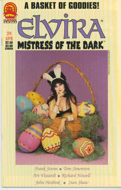 Elvira, Mistress of the Dark #24 FN; Claypool | save on shipping - details insid