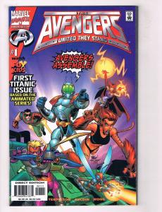 The Avengers: United They Stand #1 FN Marvel Animated Comic Book Templeton DE36