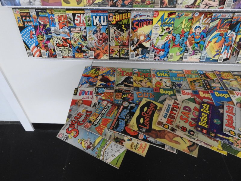 Huge Lot 180+ Comics W/ Superman, Archie, Boris Karloff+ Avg VG Condition!