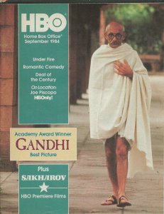 ORIGINAL Vintage Sep 1984 HBO Guide Magazine Gandhi Big Chill