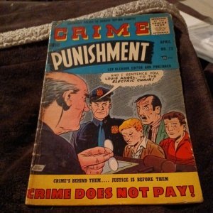 Crime and Punishment comics #72 1955 later issue- Lev Gleason golden Age police