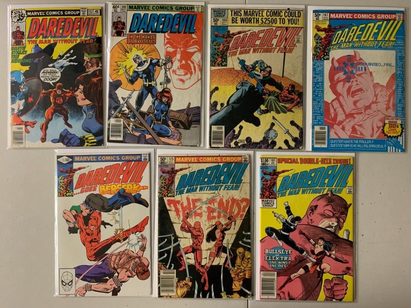 Daredevil comics lot #116-181 31 diff avg 4.5 (1974-82)