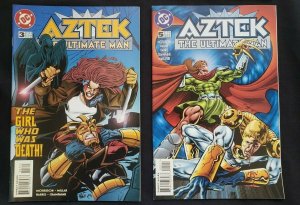 AZTEK 4PC (VF) THE ULTIMATE MAN, ISSUE #1, GREEN LANTERN, EMERALD FORCE 1996