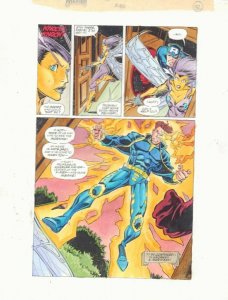 Avengers #400 p.32 Color Guide Art - Captain America, Wasp by John Kalisz