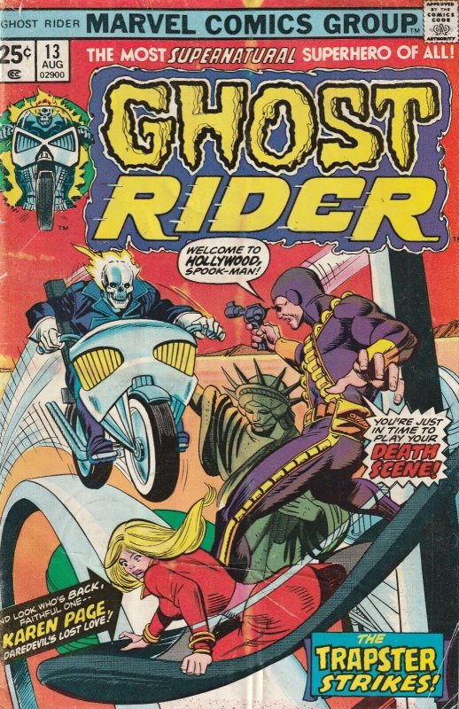 Ghost Rider # 13 VG- Marvel 1975 [V4]