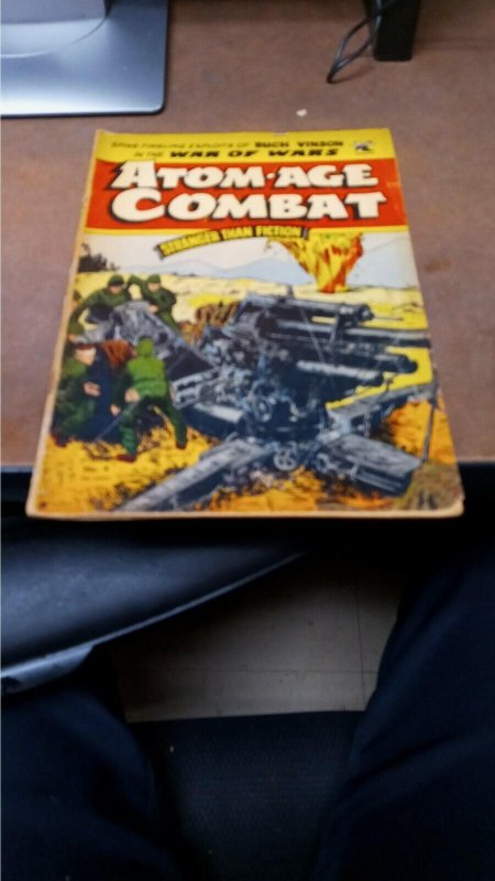 ATOM AGE COMBAT #4 golden age 1952 ST JOHN PUBLISHING SCARCE atomic war comics