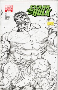 Skaar: Son of Hulk #12 Sketch Cover (2009) Skaar