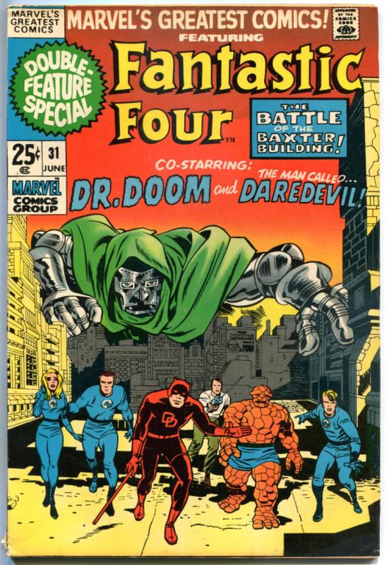 MARVEL GREATEST COMICS #29 30 31, FN FN+ FN+, 1969, Jack Kirby, Fantastic Four