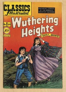 Classics Illustrated #59 Wuthering Heights HRN 60 VG 4.0 ORIGINAL EDITION
