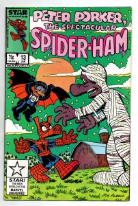 Peter Porker The Spectacular Spider-Ham #13 - monster cover -  1986 - VF/NM