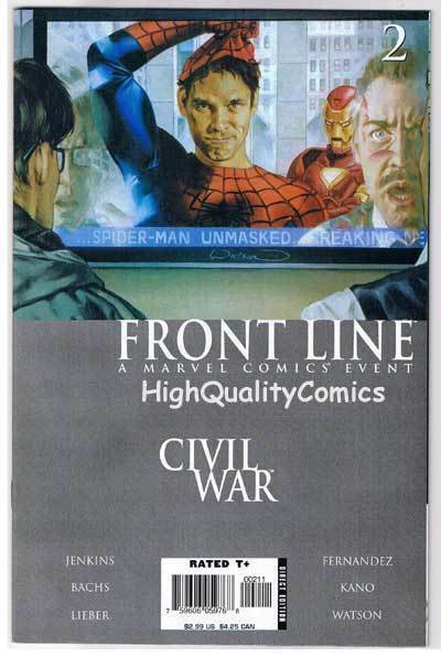 CIVIL WAR : FRONT LINE #2, NM-, Spider-man Unmasked, 2006, more in store