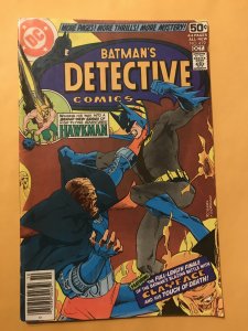 Detective Comics #479 : DC 10/79 Fn/VF; Clayface classic; Hawkman back-up