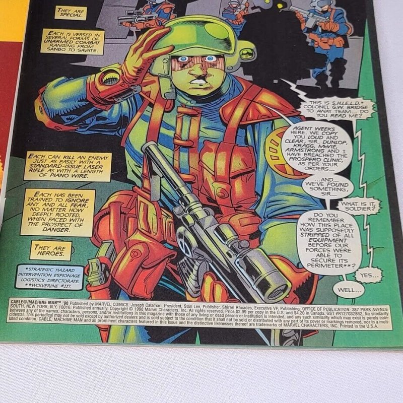Cable Annual 1 Marvel Comics 1998 5.5 FN- Machine Man Bastion
