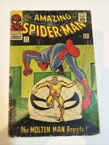 Amazing Spiderman (1966) # 35 (Fair) Molten Man App