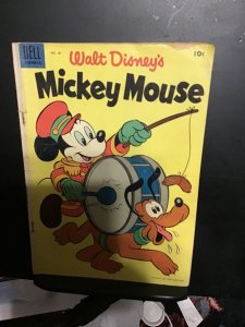 Mickey Mouse #40 (1955) Affordable-Grade Pluto Marching Band Drum cover! VG+