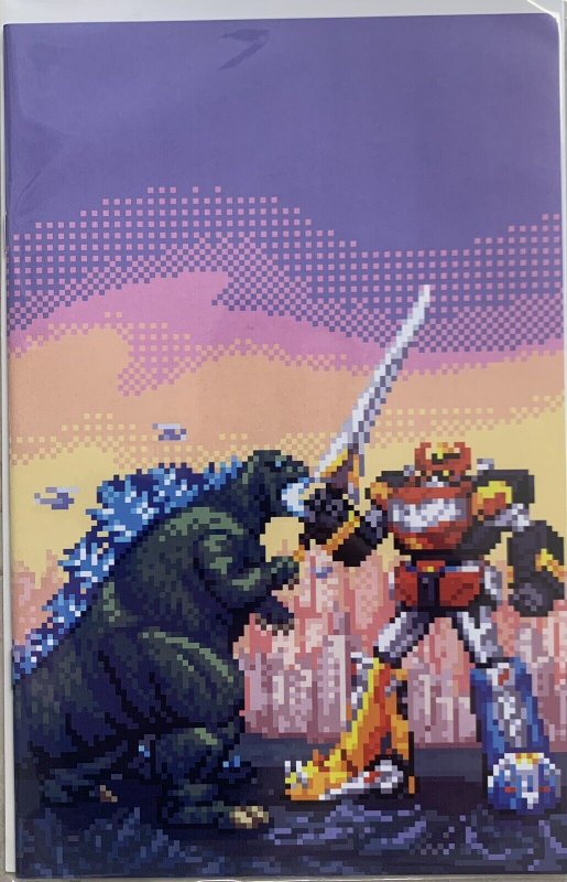 GODZILLA VS. MMPR (POWER RANGERS) II #1 | IDW | 8 BIT VIRGIN VARIANT | SANCHES