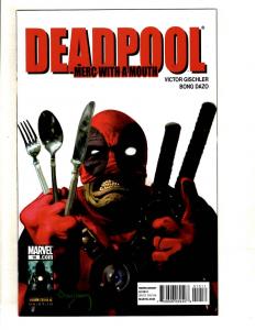 Lot Of 2 Deadpool Merc With A Mouth Marvel Comic Books # 8 10 NM 1st Prints J325