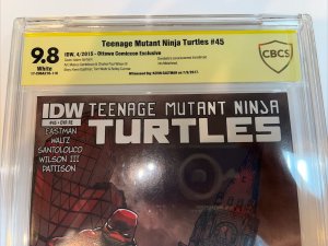 TMNT Teenage Mutant Ninja Turtle (2015) # 45 (CBCS 9.8) Signed Kevin Eastman