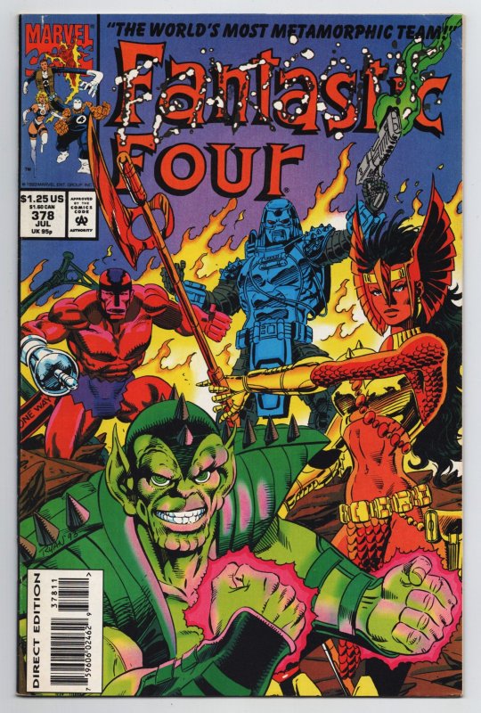 Fantastic Four #378 Avengers | Spider-Man (Marvel, 1993) VG/FN