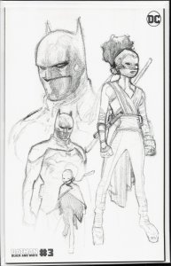 Batman Black & White #3 Second Print Cover (2021)