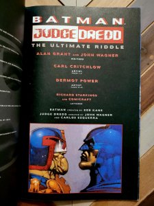 Batman Judge Dredd: The Ultimate Riddle (1995 DC) TPB ft. RIDDLER & XERO FN 6.0