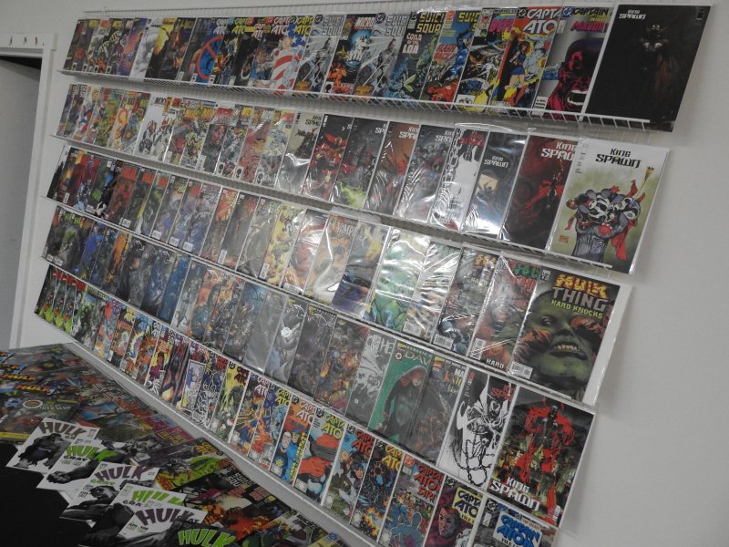 Huge Lot of 150+ Comics W/ King Spawn, Hulk, Captain Atom! Avg. VF- Condition!