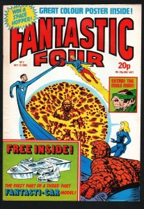 FANTASTIC FOUR #2-JACK KIRBY ART-RARE BRITISH EDITION-M FN