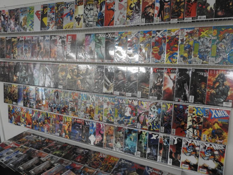 Huge Lot 150+ Comics W/ X-Men, X-Force, Superman, +More! Avg VF+ Condition!