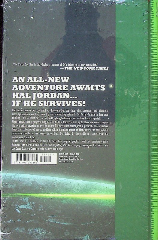 Green Lantern Earth One Hardcover Volume One DC Comics Hal Jordan GN