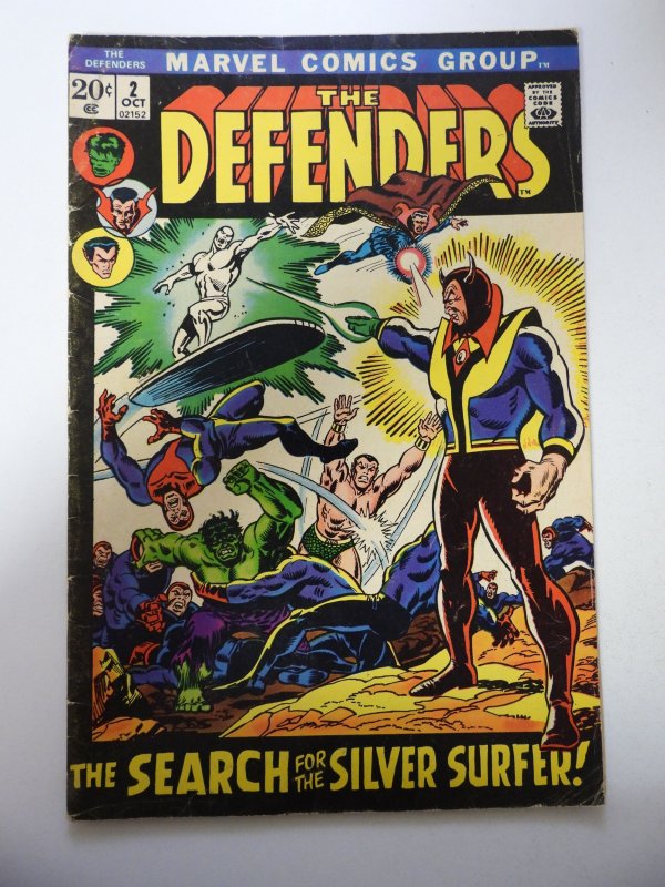 The Defenders #2 (1972) VG Condition tape pull bc