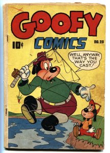 Goofy #20 comic book GOLDEN-AGE 1947-Nedor-Frank Frazetta-fishing cover