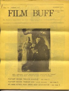 Film Buff #3 11/1972-Emil Jenningd-Faust-historic info-VG